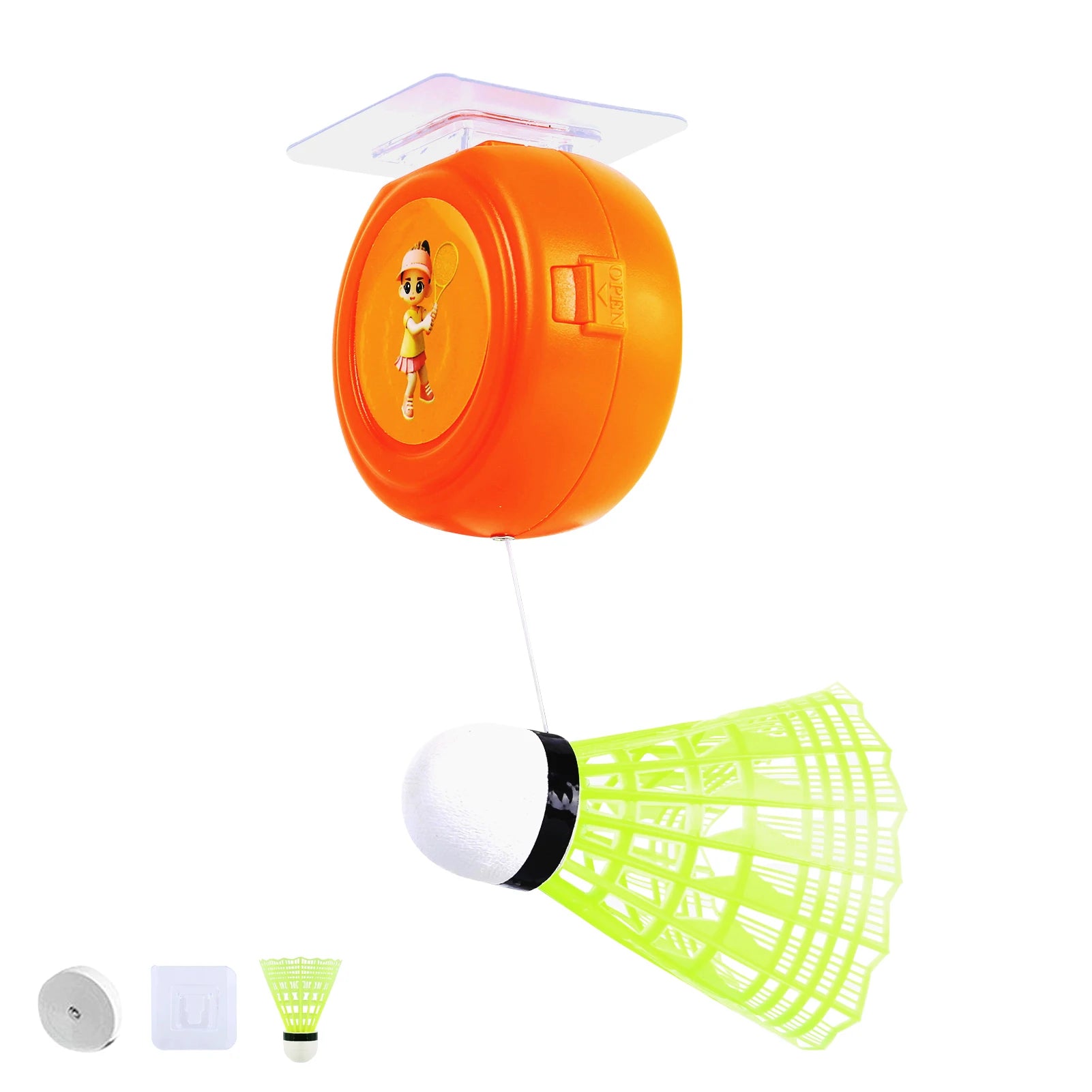 Single-Player Badminton Trainer Self-Study Badminton Rebounds Device for Badminton Beginners and Amateurs